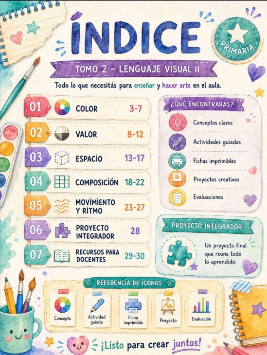 Índice del Tomo 2 con sus siete apartados.